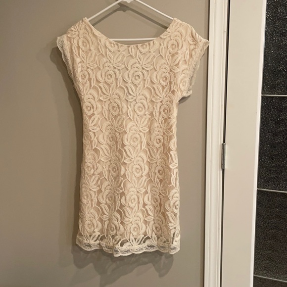 Vintage Fire Los Angeles size M lace overlay low back dress - Picture 1 of 3